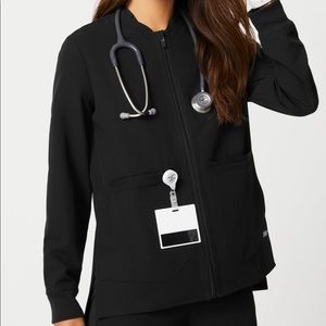 Figs - Black Bellery Scrub Jacket